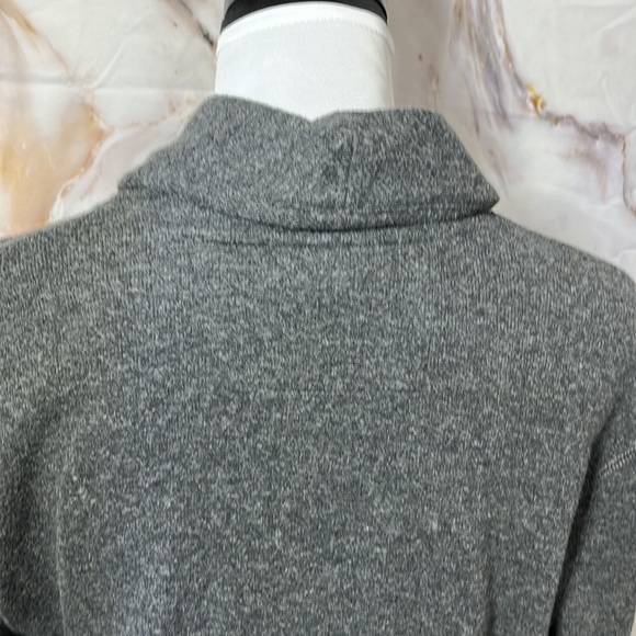 NWT Banana Republic Cowl Neck Ultra Soft Waffle Sweater Charcoal Gray Size M - Picture 5 of 12